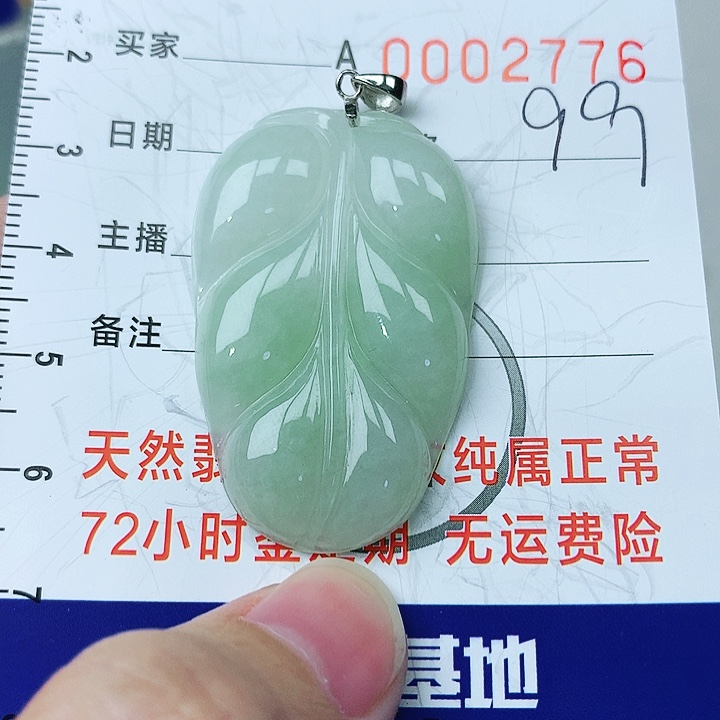 翡翠颈饰银S925镶嵌翡翠