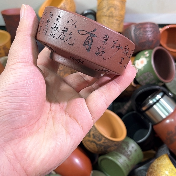 茶杯紫砂全手工紫砂主人杯