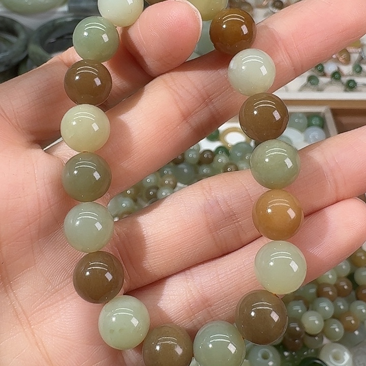 和田玉（糖玉）未镶嵌颈饰10mm