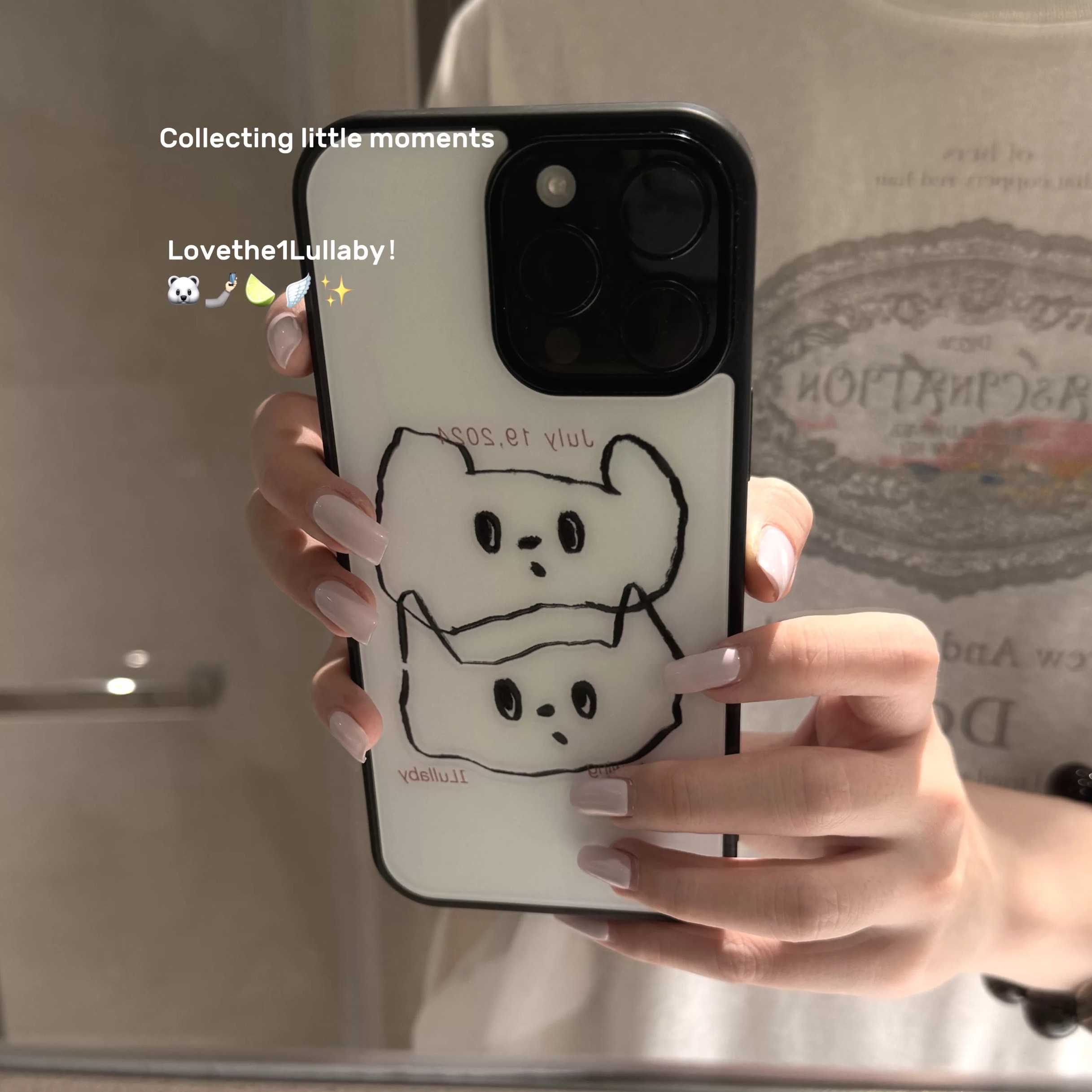韩系轻松氛围感好奇猫咪适用苹果17promax玻璃手机壳iPhone16女15