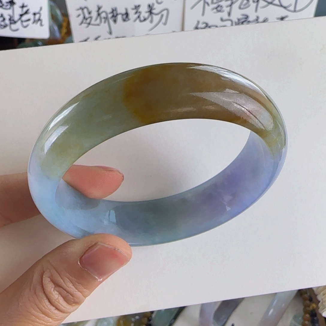 翡翠手镯未镶嵌财***老坑59.6