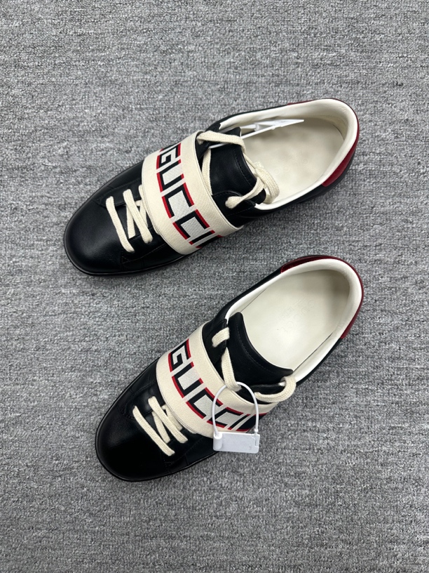 99新 GUCCI/古驰 42 gucci绑带板鞋 