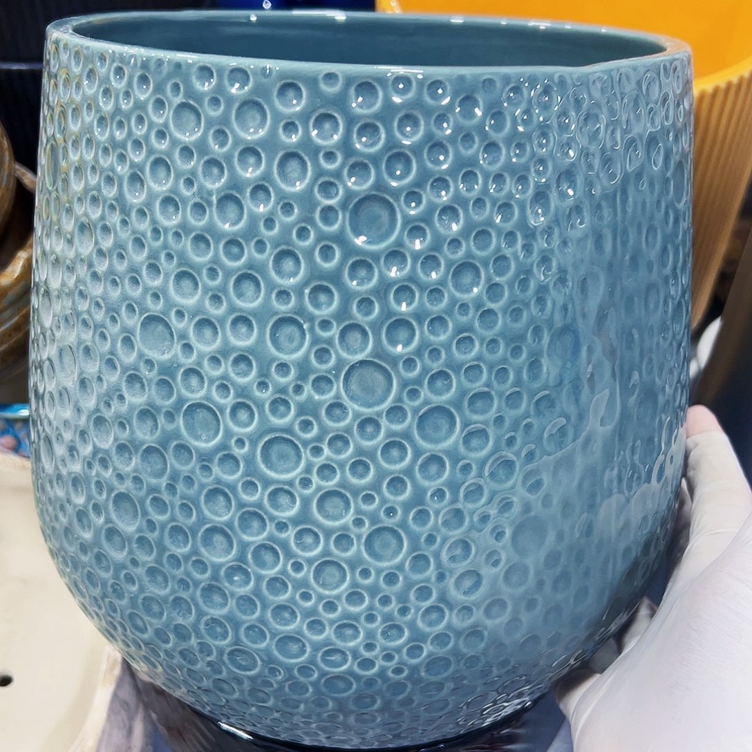 有孔外贸尾单陶瓷花盆凑单10米包邮