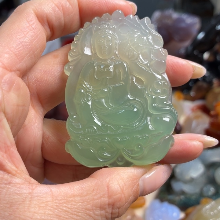 玛瑙/玉髓未镶嵌吊坠(不含链)