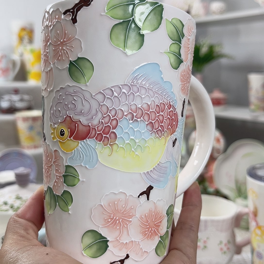 手绘高温釉下彩陶瓷