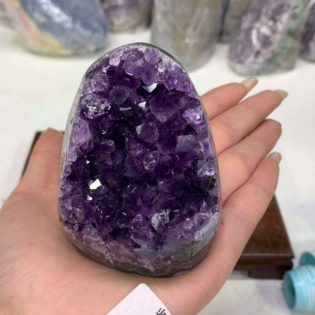 紫晶摆件未镶嵌水晶