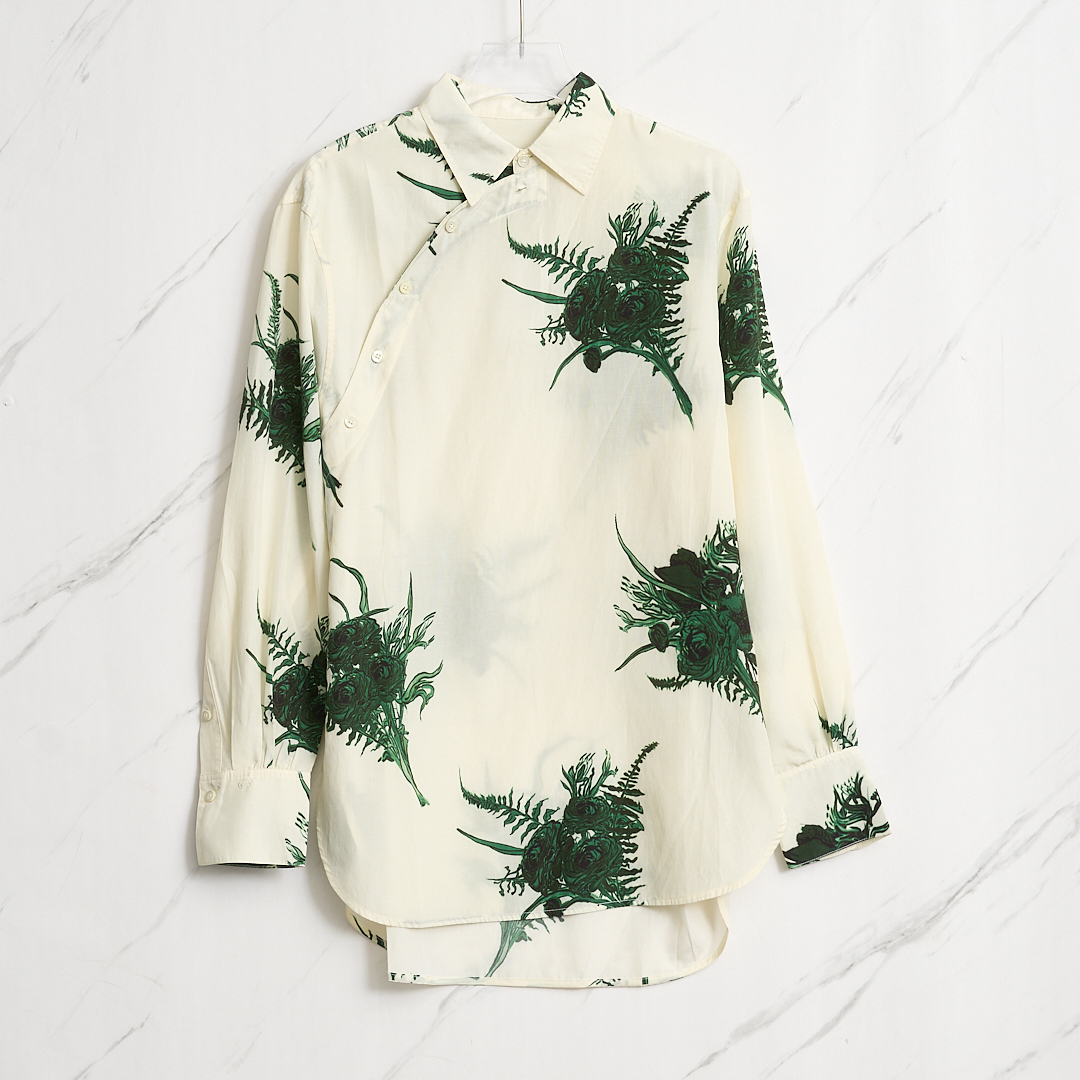 全新未使用/SAMUEL GUÌ YANG女士花卉印花衬衫SGGU00010
