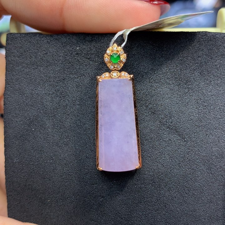 翡翠手链18K金镶嵌翡翠