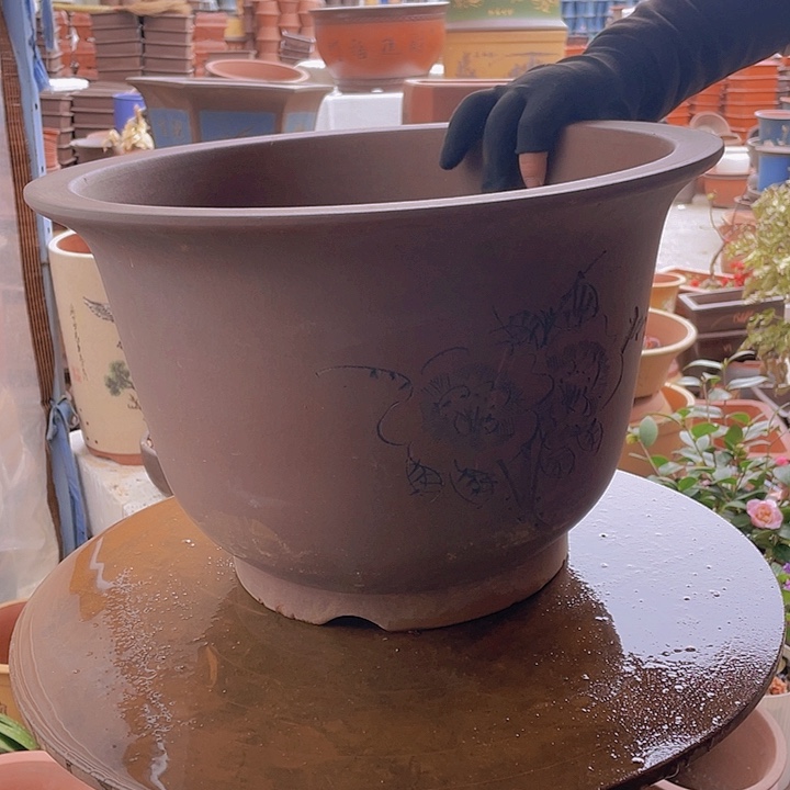 宜兴紫砂花盆007