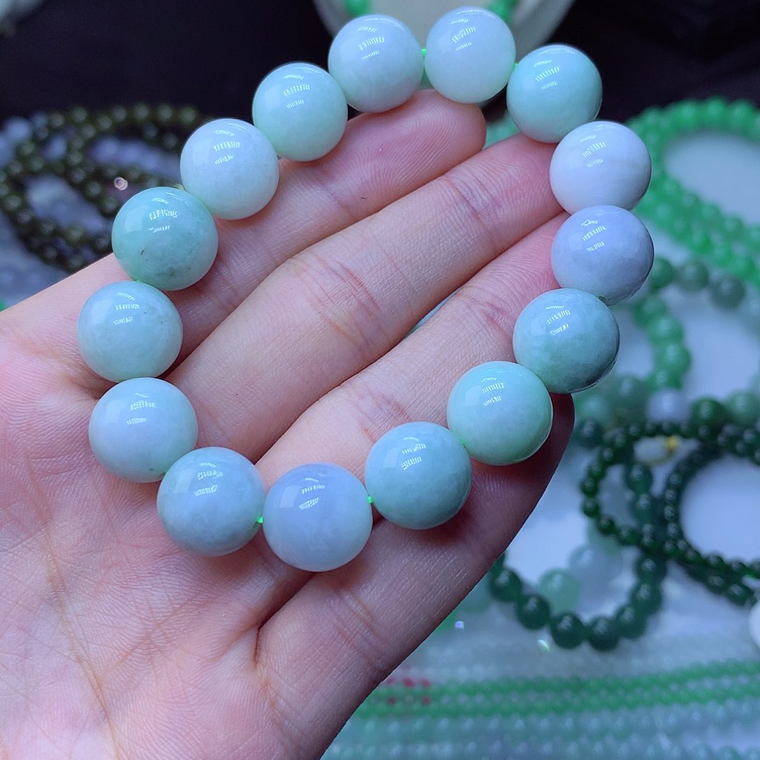 翡翠毛衣链未镶嵌13