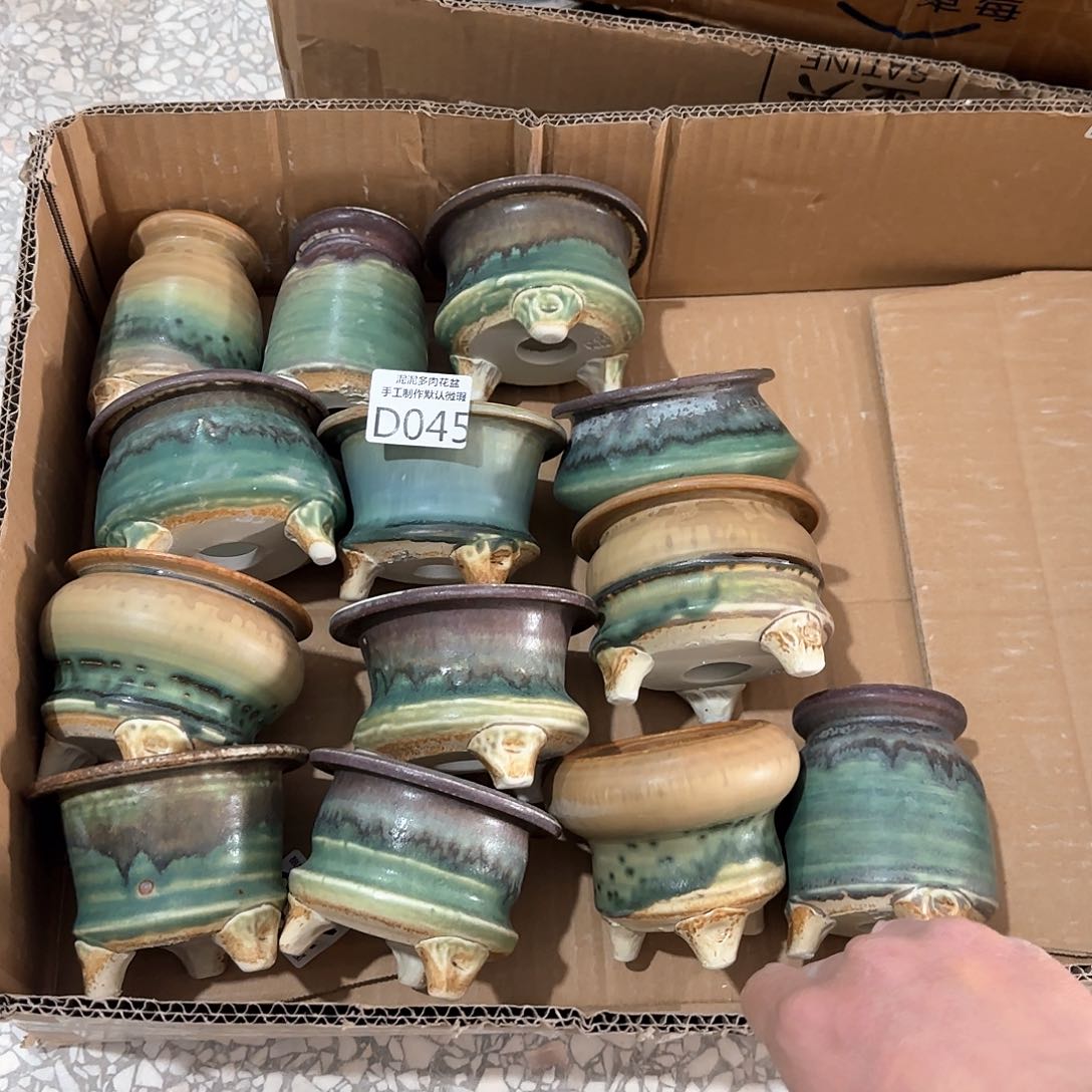 瓷片景德镇陶瓷花盆