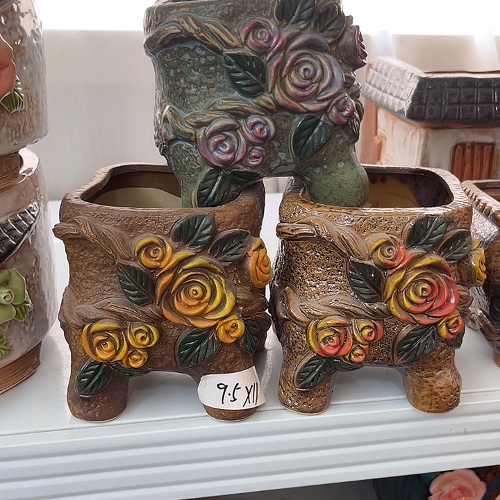 紫砂花盆粗陶材质多肉花盆