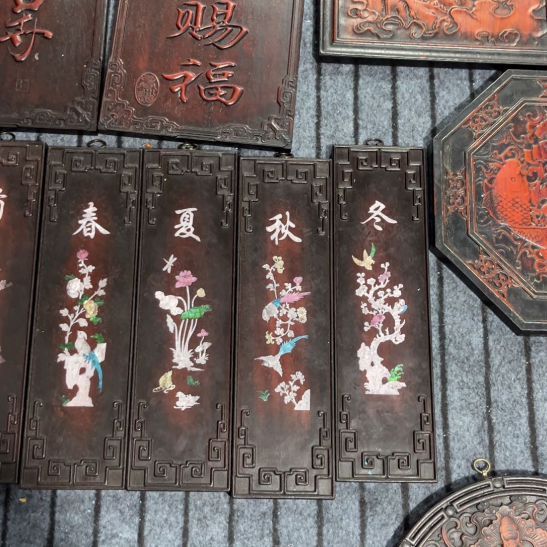 木非洲紫檀木雕牌匾挂匾