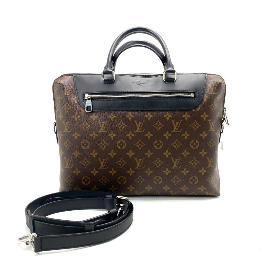 95新 LouisVuitton/路易威登 棕老花手提 公文包 尺寸36/27电脑包