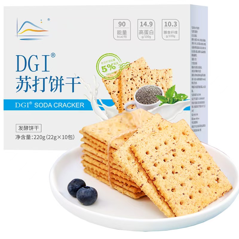 DGI无糖苏打饼干饱腹高蛋白零食