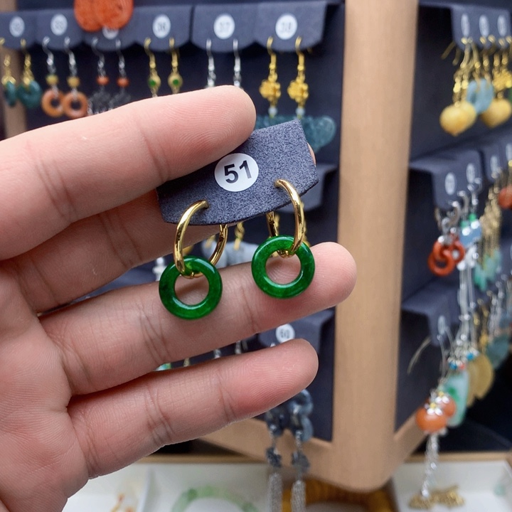 未镶嵌翡翠耳饰耳饰