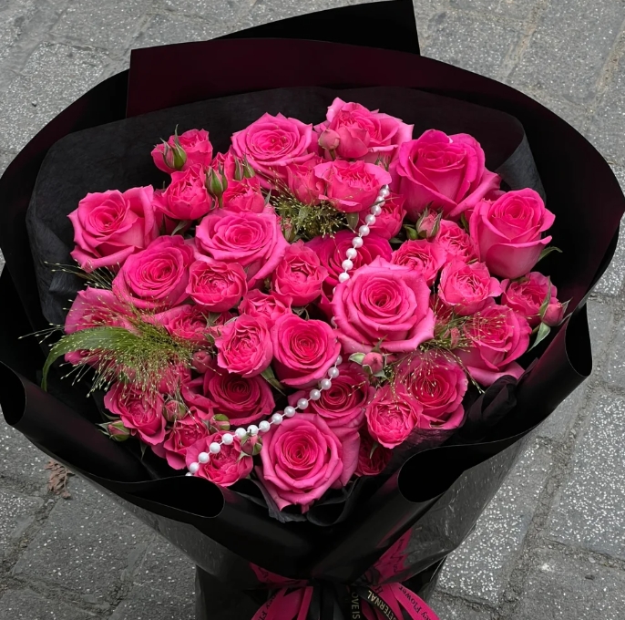 【云台花卉】苏菲+折射多头玫瑰组合 两单升级京东冷链/EMS空运