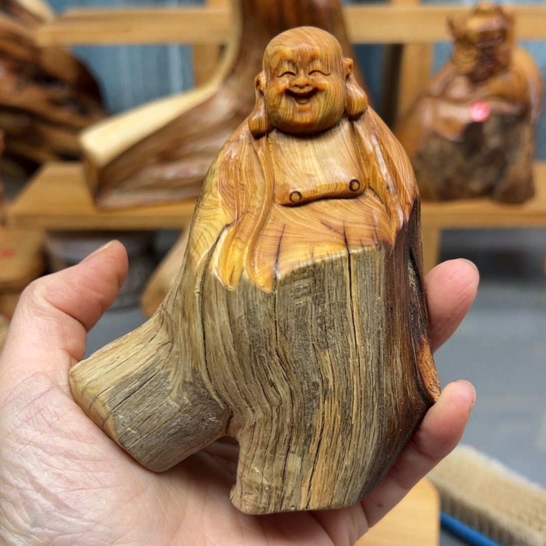 柏木崖柏木摆件手把件，57