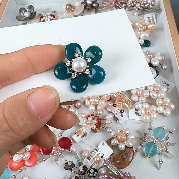 七***珠未镶嵌发饰淡水珍珠