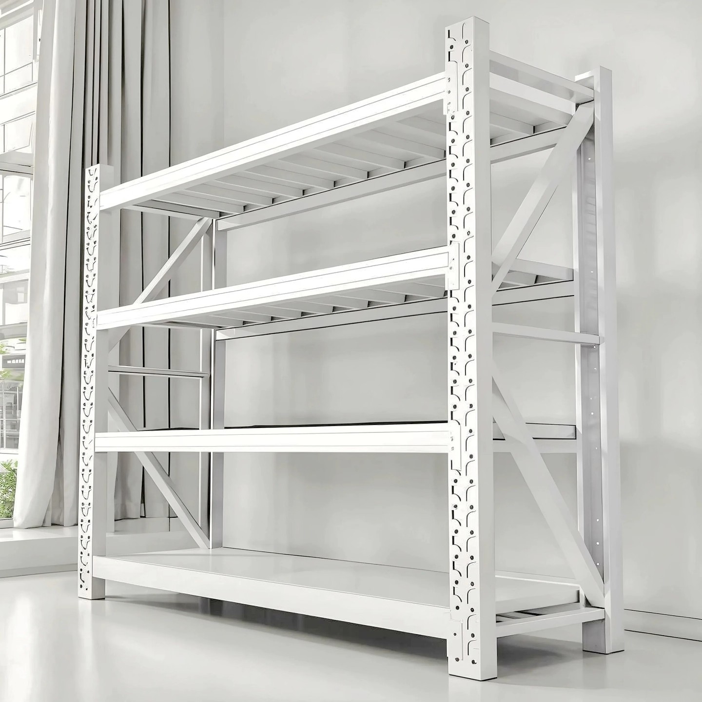 加厚多层仓储货架重型货物架家用超市快递储物架