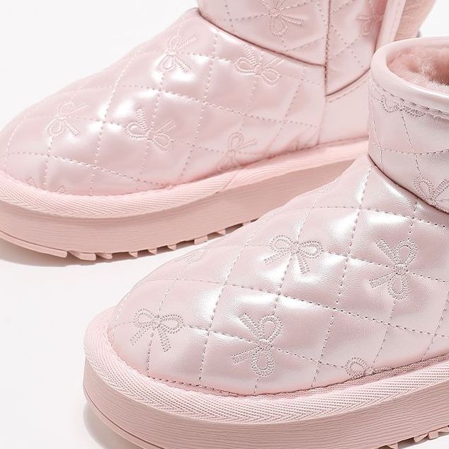 【星妈专属】女童雪地靴冬款加绒棉鞋可爱耳朵宝宝儿童棉鞋55832ZA