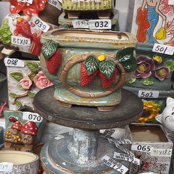 粗陶材质多肉花盆