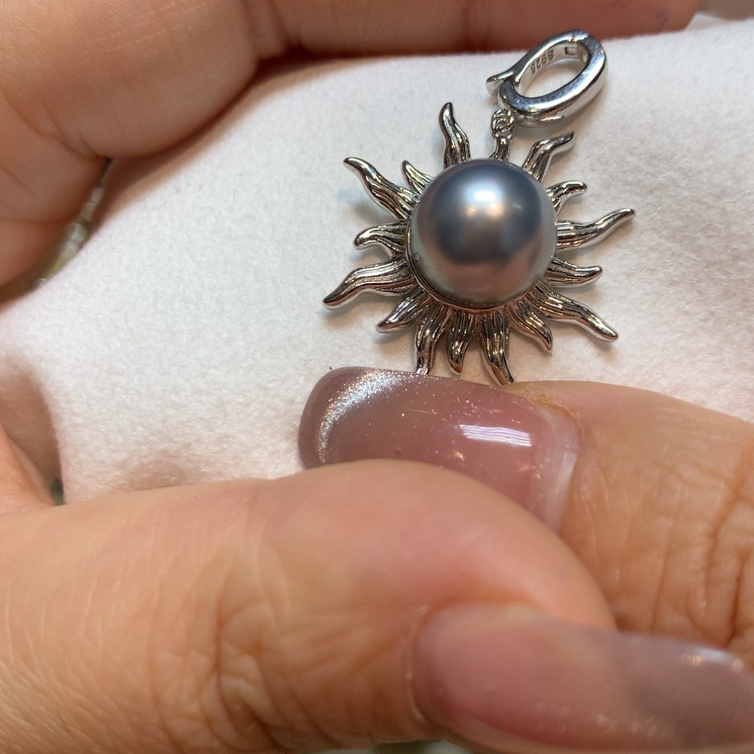 海水珍珠颈饰银S925镶嵌