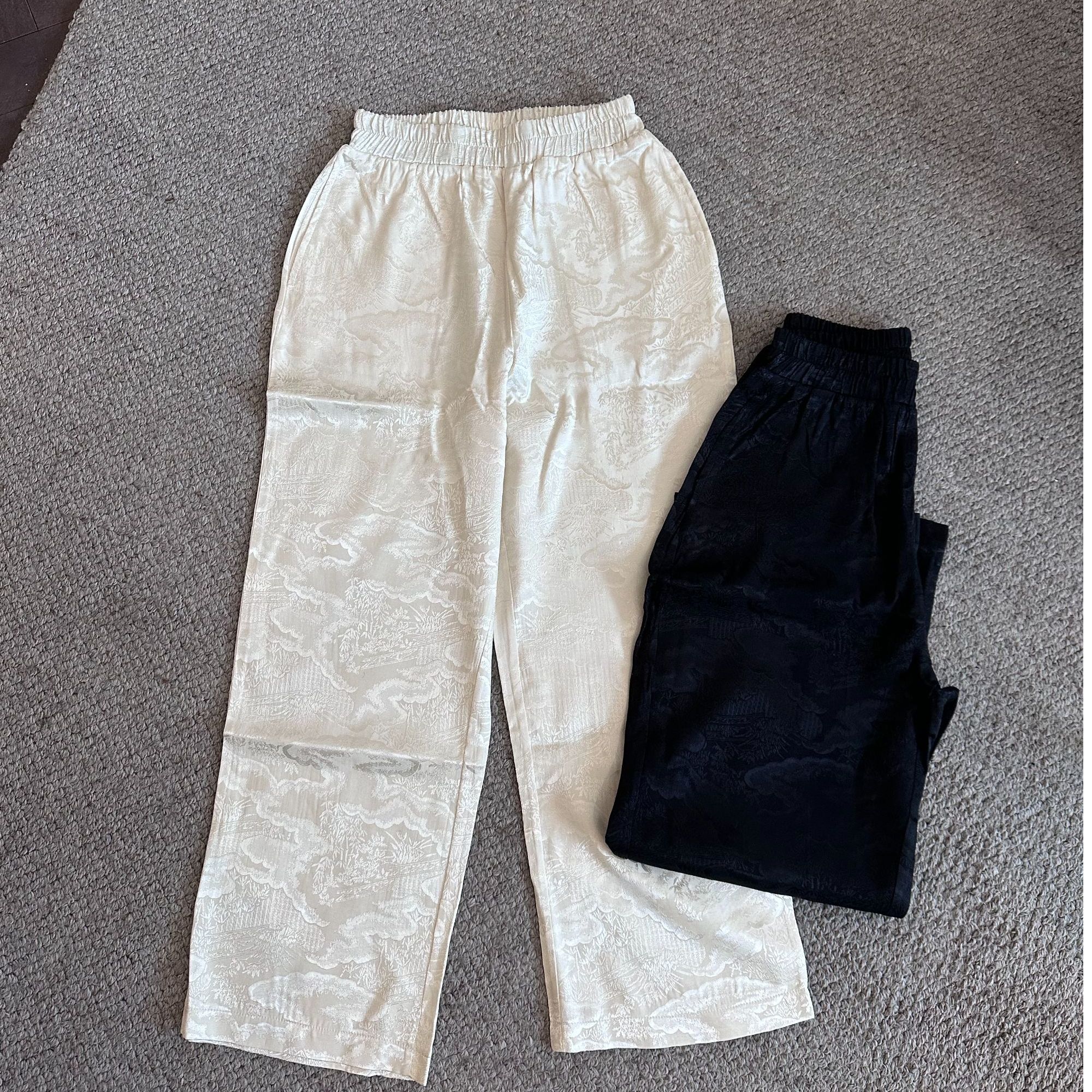 新款【百搭长裤】显瘦时尚直筒窄窄款阔腿裤建议干洗中高腰休闲百搭