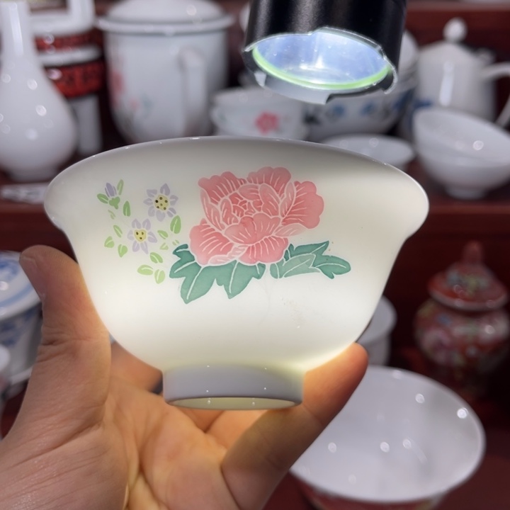 醴陵釉下高温瓷手绘茶碗