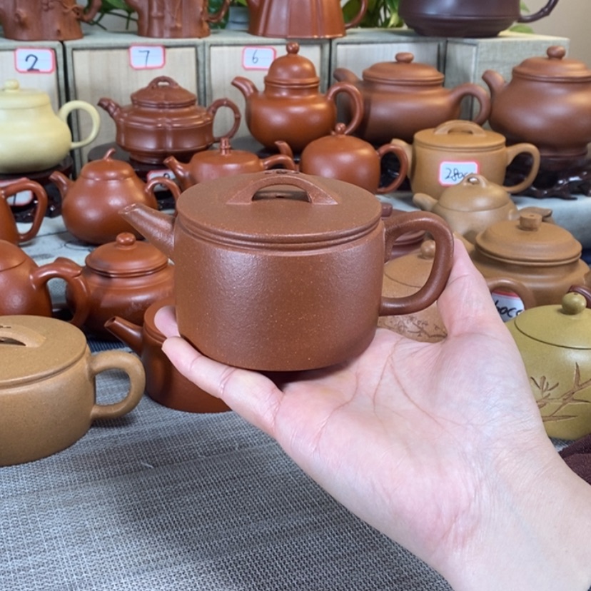 【闪购商品】紫砂茶壶红降坡汉瓦200毫升