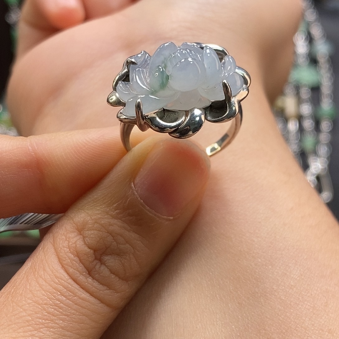 颈饰银S925镶嵌翡翠13561