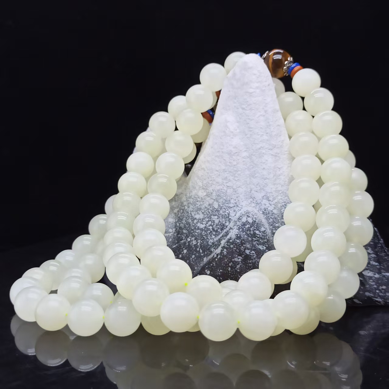 A1864 和田玉珠链 LL947005