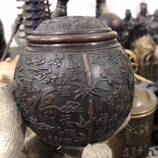 淡***色闪电购铜摆件工艺品