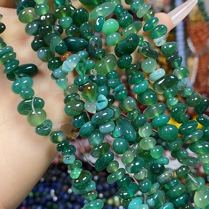 玛瑙/玉髓未镶嵌珠宝半成品玛瑙绕手4圈