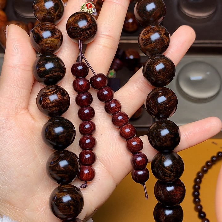 花梨木类手串/手链黄花梨风化料老挝花梨土埋料1.8