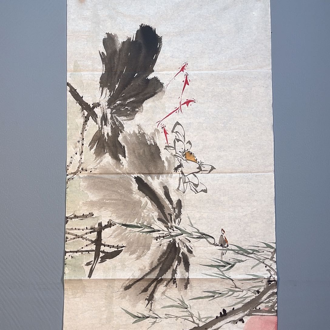 国画458 花开富贵花开桃花满