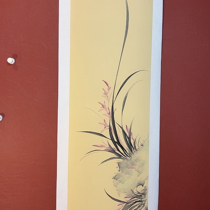 国画听兰老师花鸟