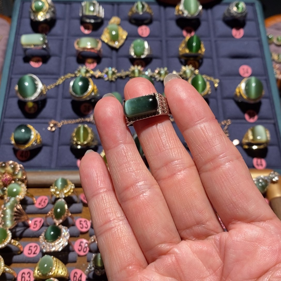 和田玉戒指银S925镶嵌头****了