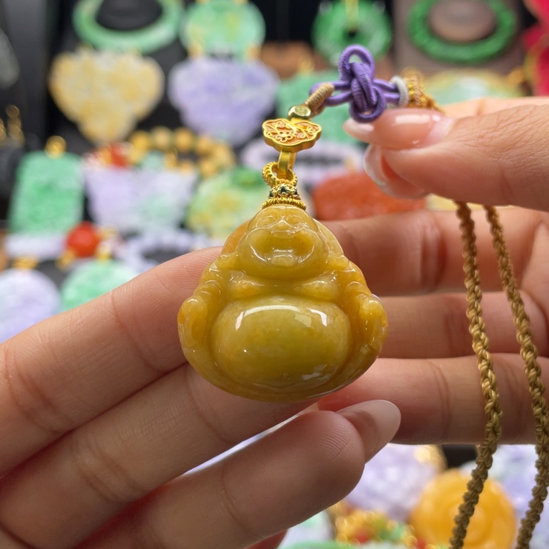 翡翠未镶嵌颈饰代编织