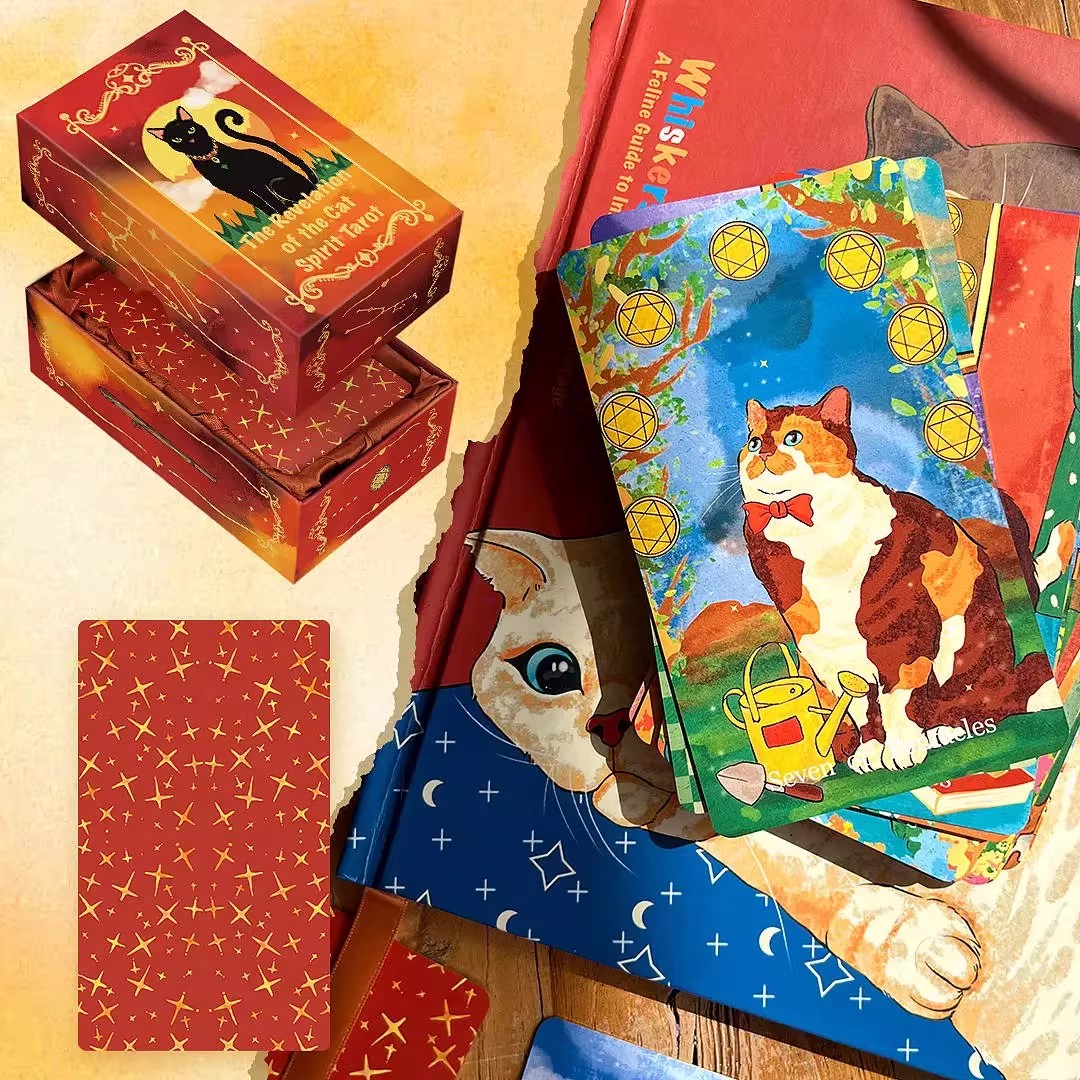 正版猫灵启示录塔罗牌韦特系可爱风高颜值罗牌塔