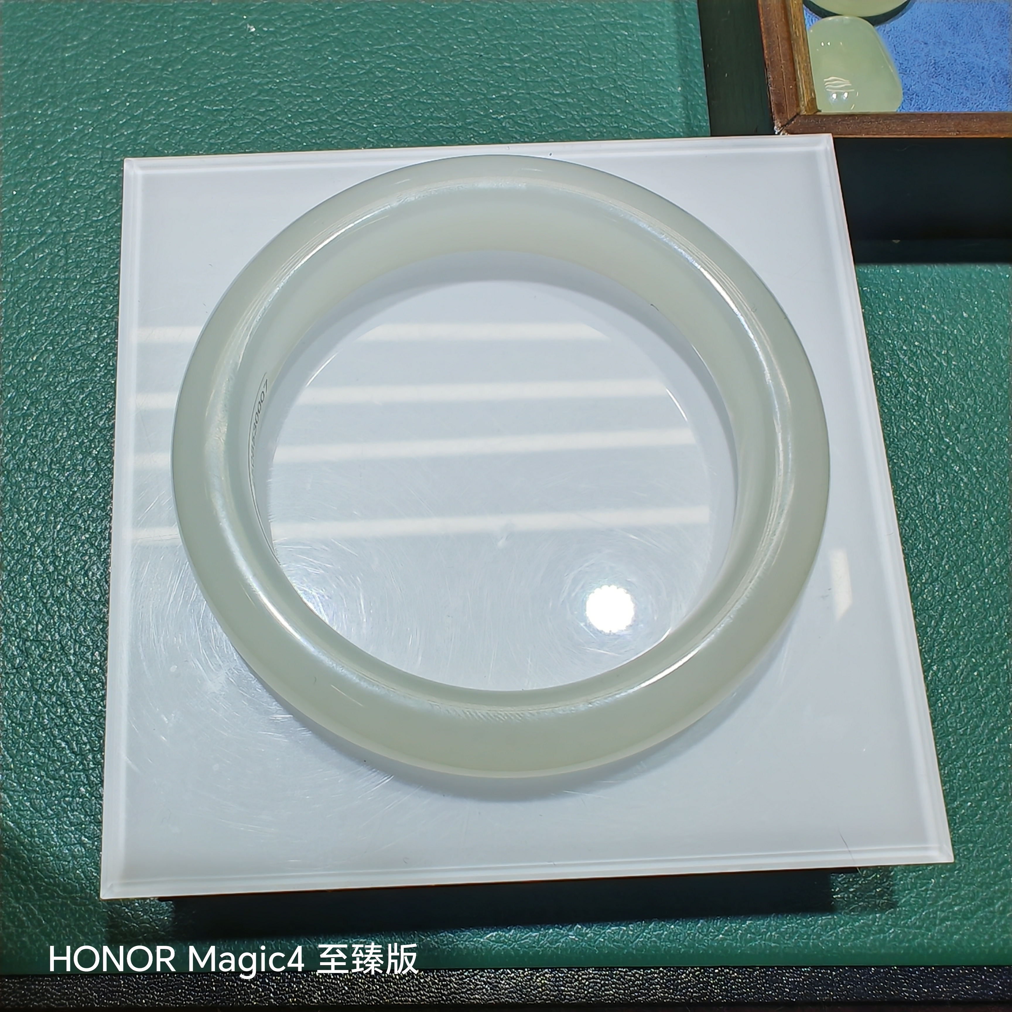 湖水绿玻璃晴水女款时尚百搭精美平安手镯