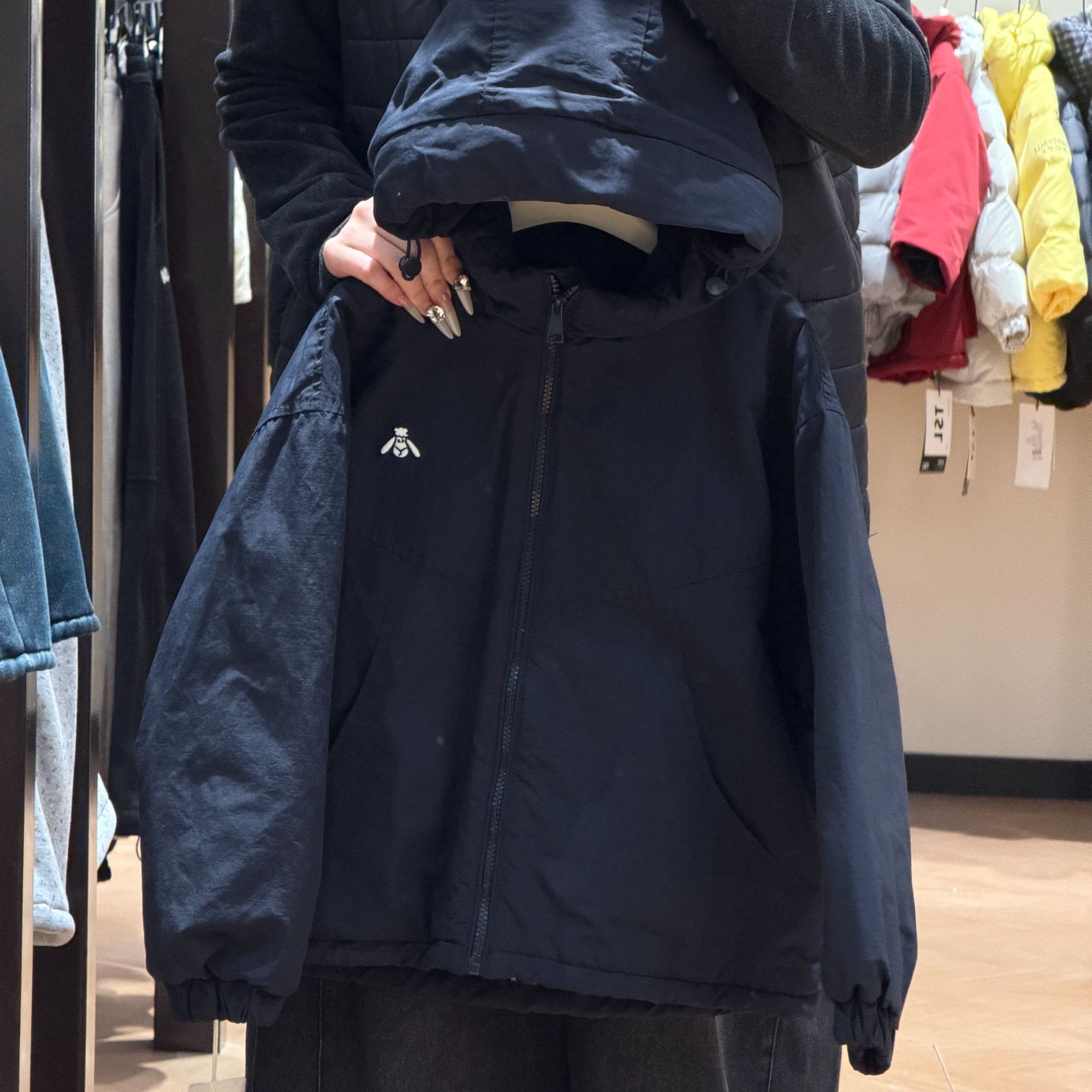 2025冬季儿童棉服百搭风男童韩版保暖厚款连帽外套-0098