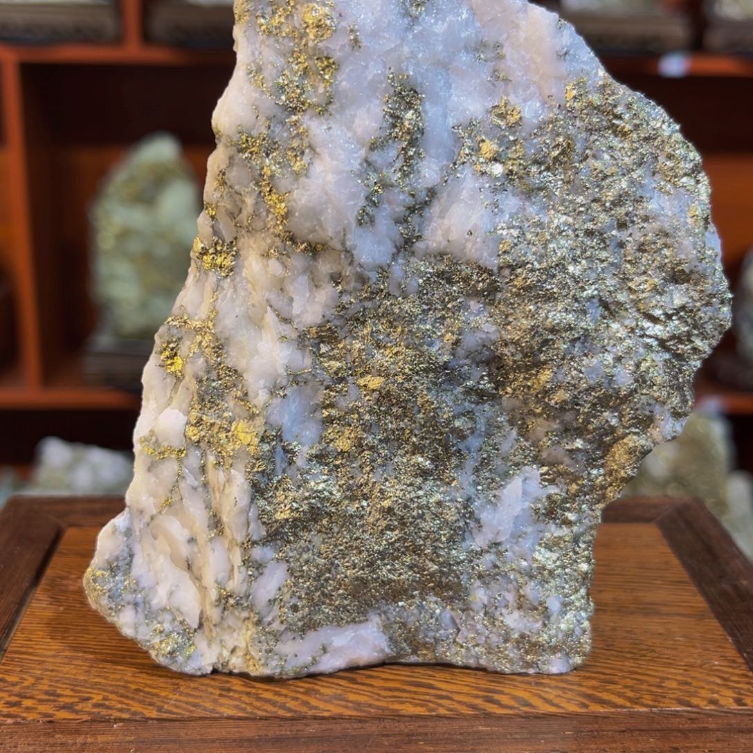 金属石英脉型金石摆件