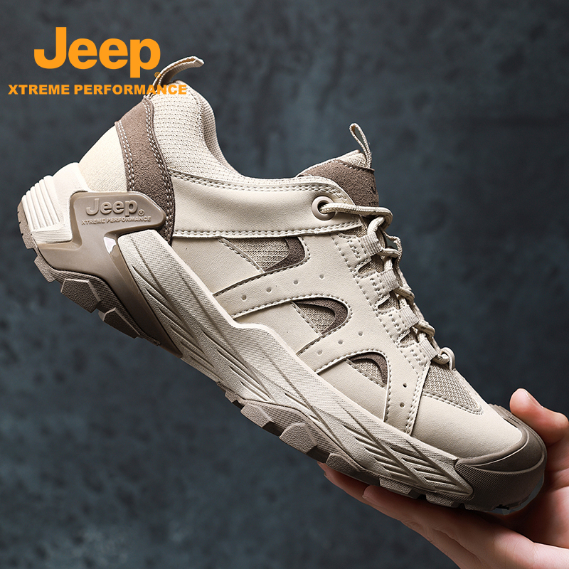 JEEP/吉普秋冬季品牌2025新款男鞋运动减震旅游鞋防滑登山徒步鞋 