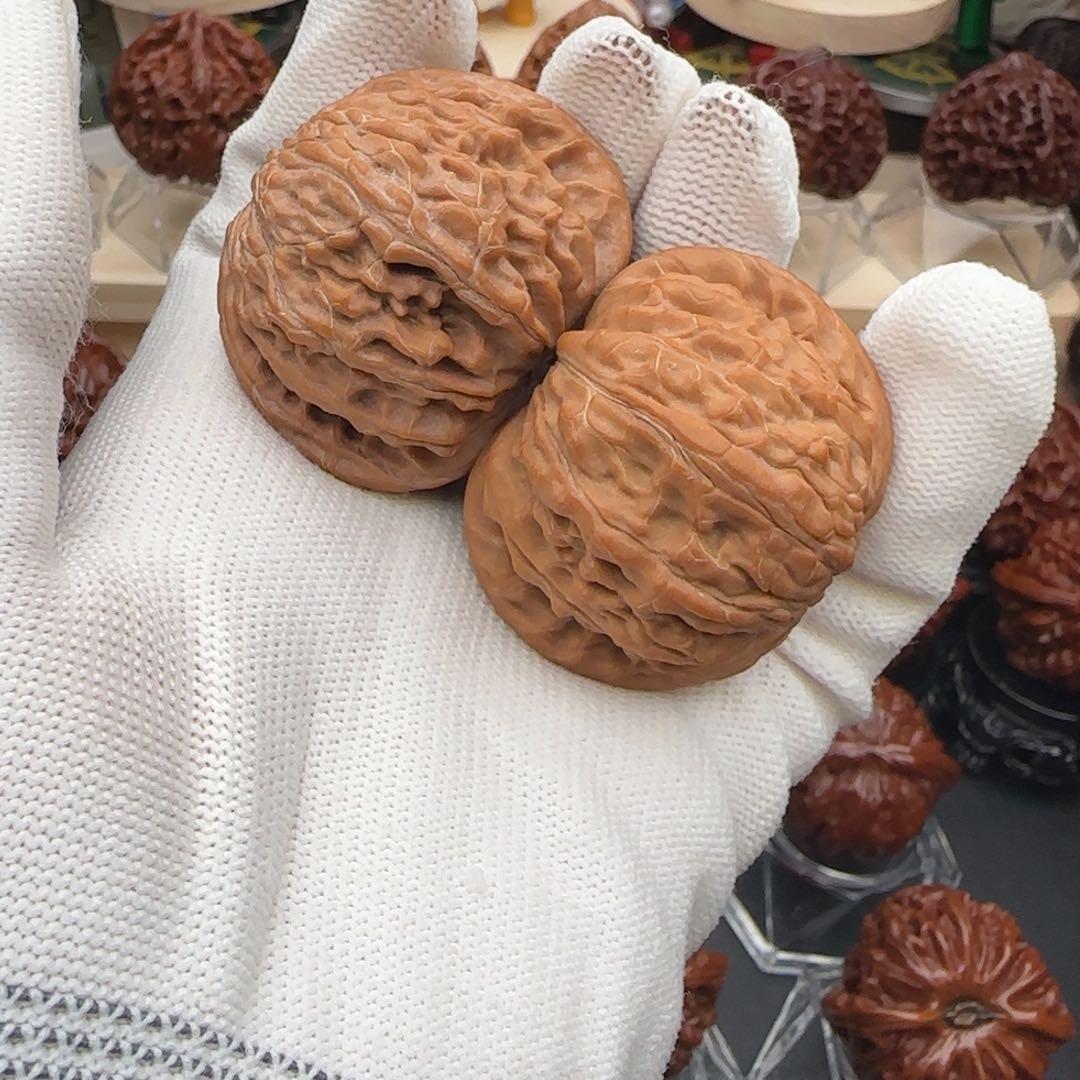 文玩核桃吊坠44全品磨盘