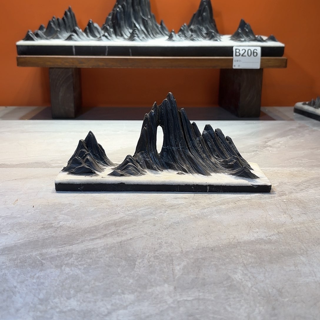 摆件斜*猴灵璧石奇石摆件