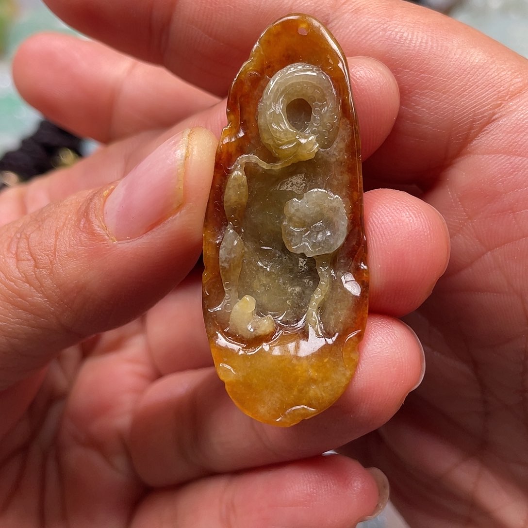 颈饰未镶嵌翡翠翡玉缘翡翠