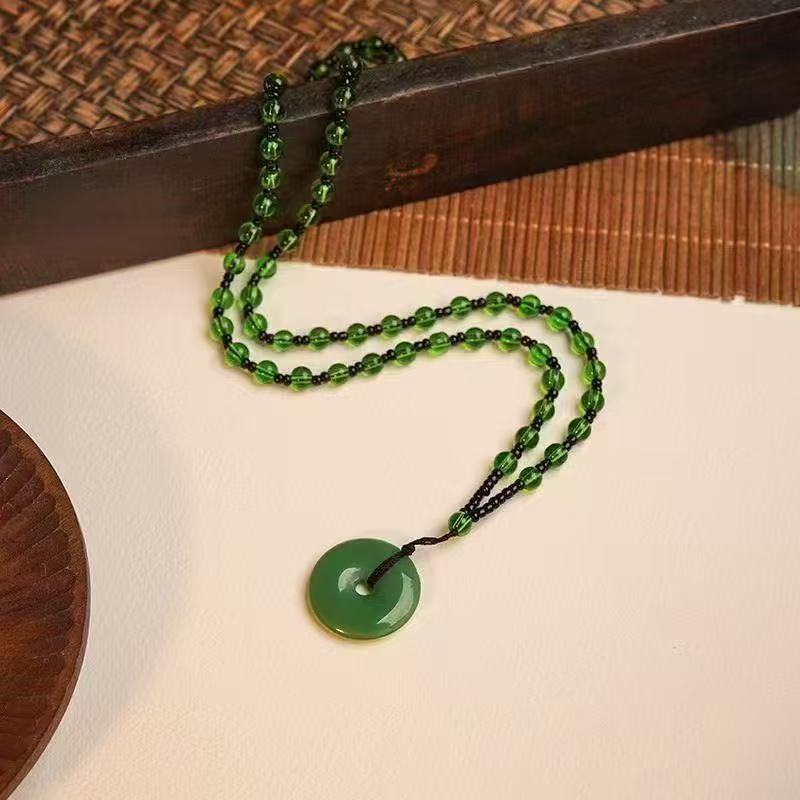 玛瑙玉髓平安扣吊坠