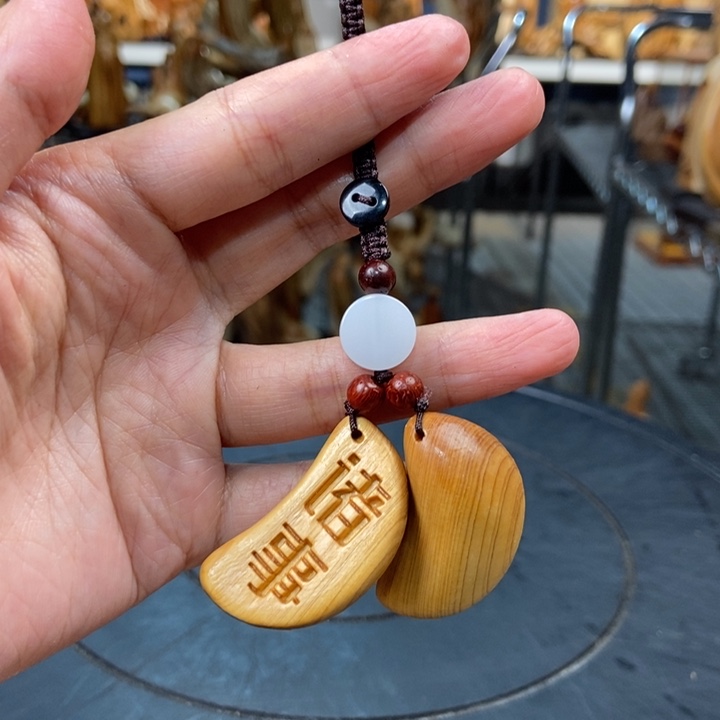 柏木（崖柏）手把件圣杯