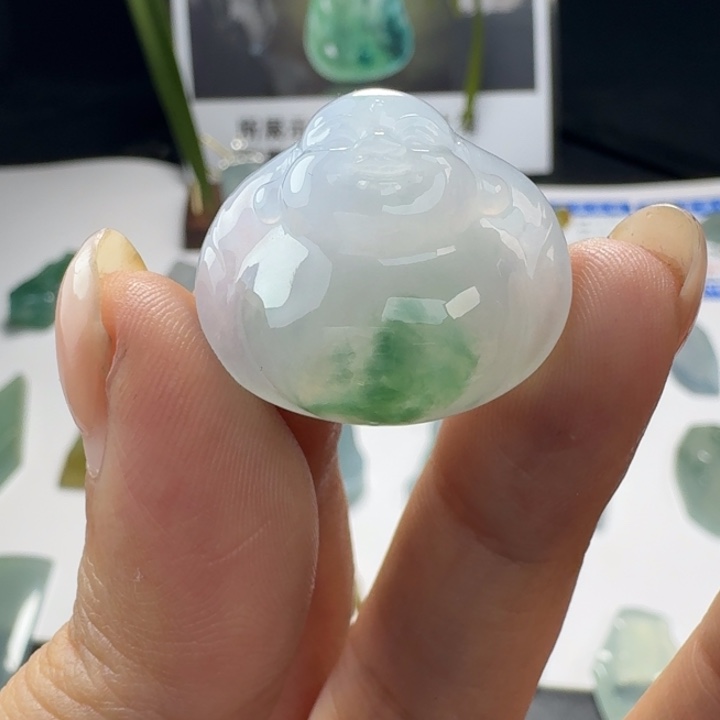 定制翡翠未镶嵌翡翠佛公
